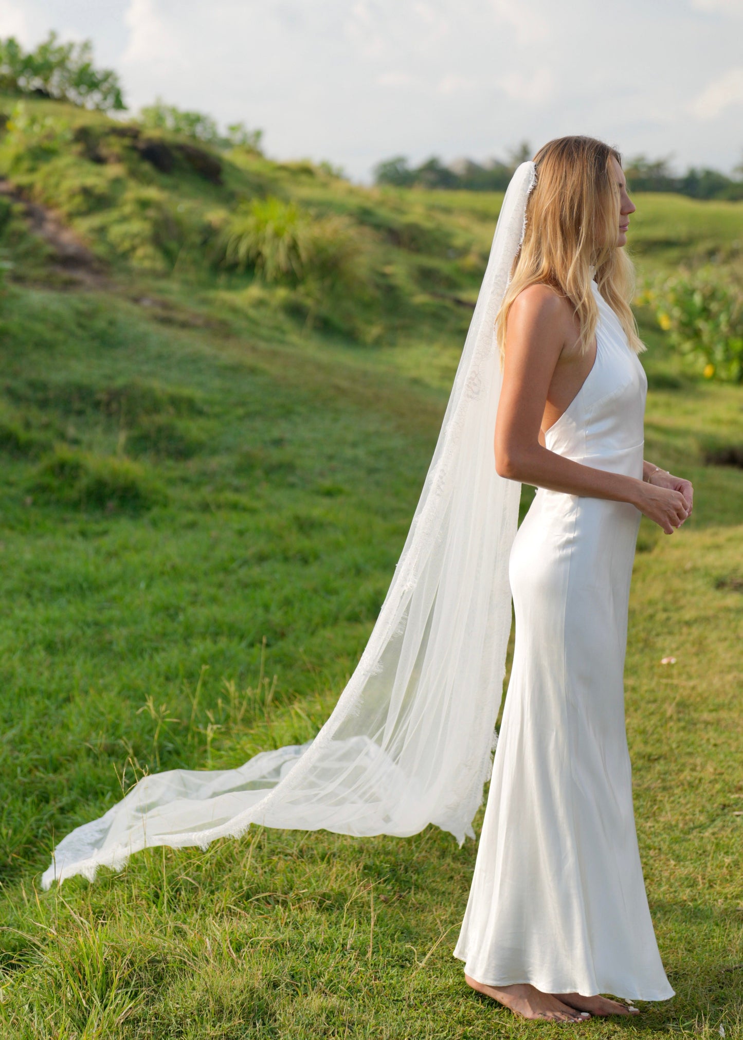 LACE VEIL, SINGLE TIER, CATHEDRAL LENGTH