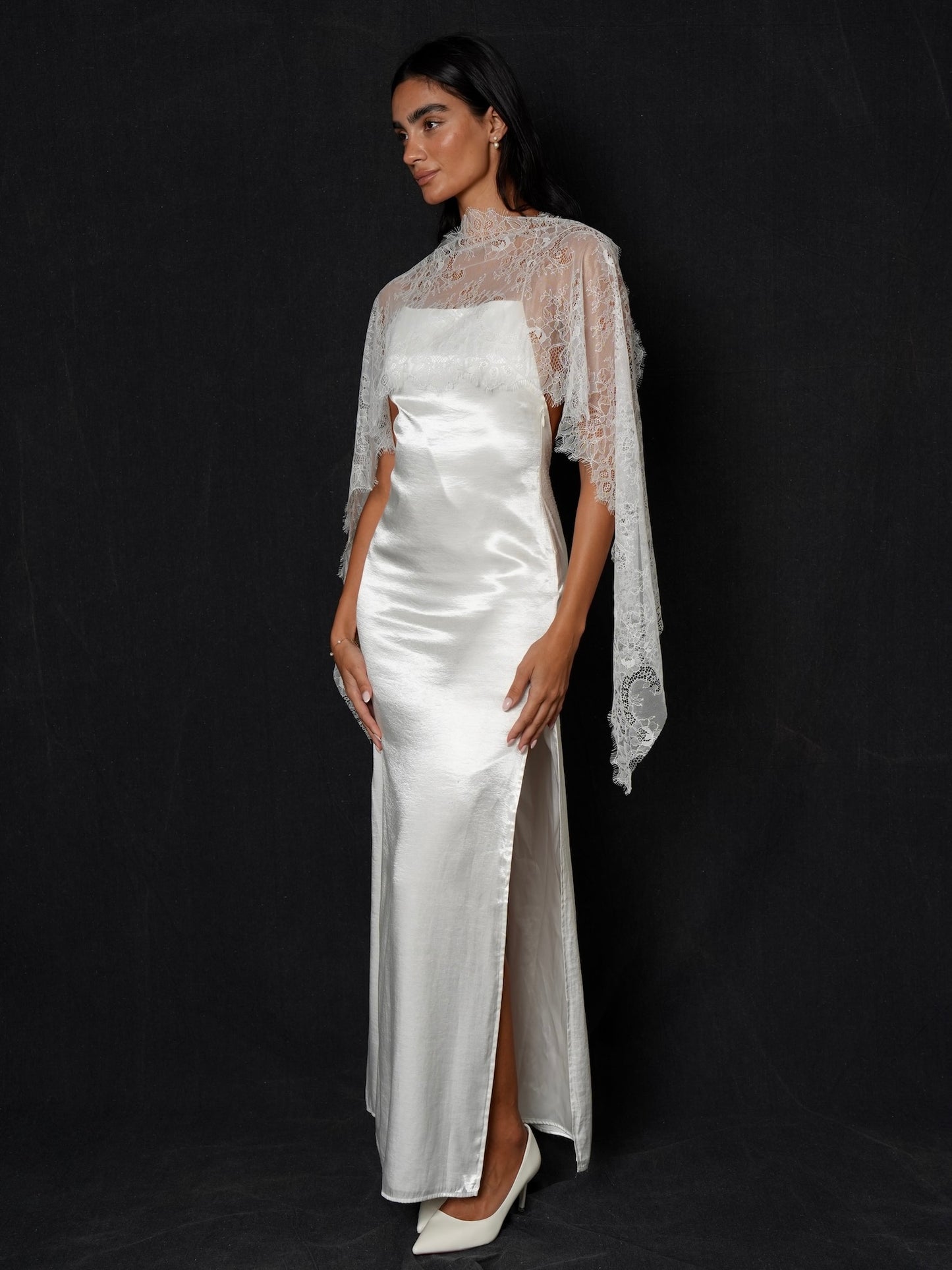 Bridal Lace Headscarf & Neck Scarf