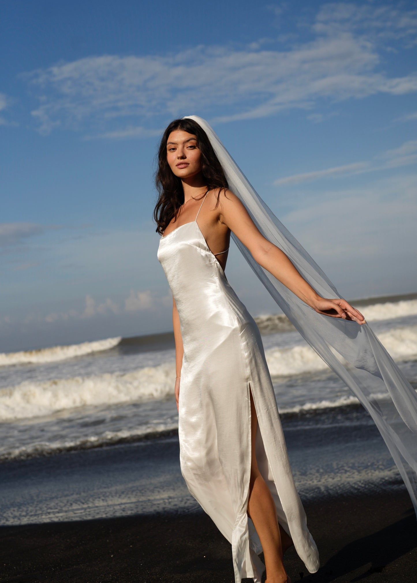 FOR KRISTINE SIMPLE PLAIN CLASSIC VEIL, CATHEDRAL LENGTH, SINGLE TIER