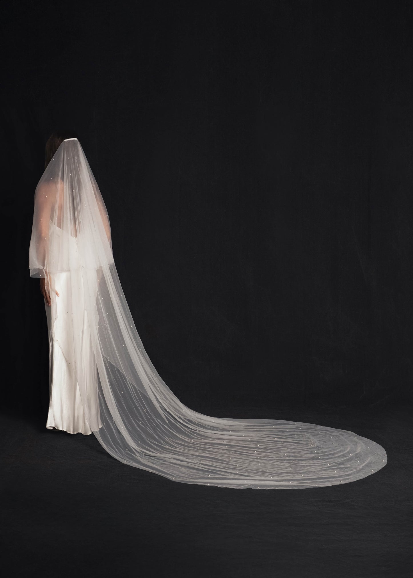 PEARL VEIL, TWO TIER, CATHEDRAL LENGTH