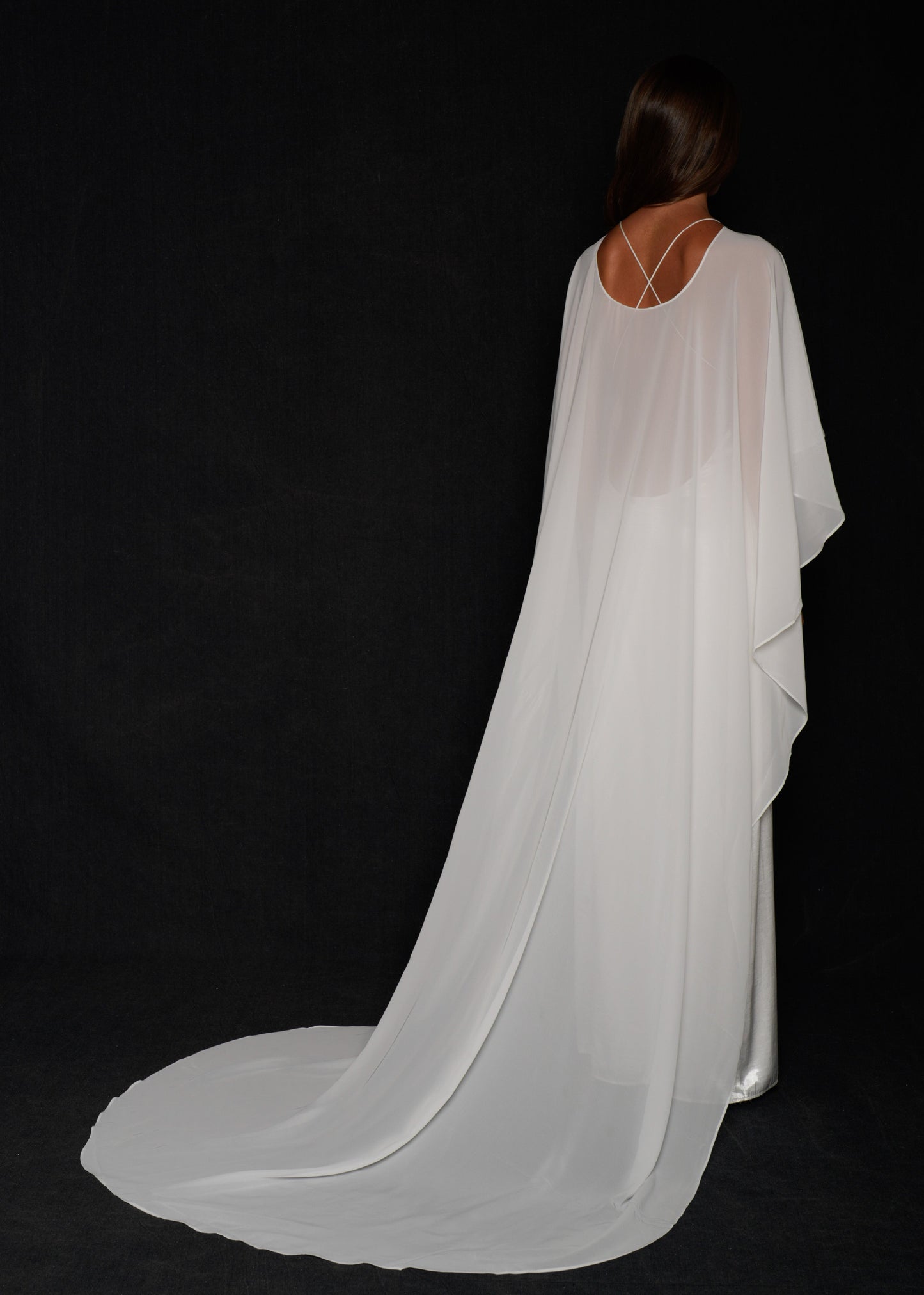 BRIDAL CHIFFON CAPE