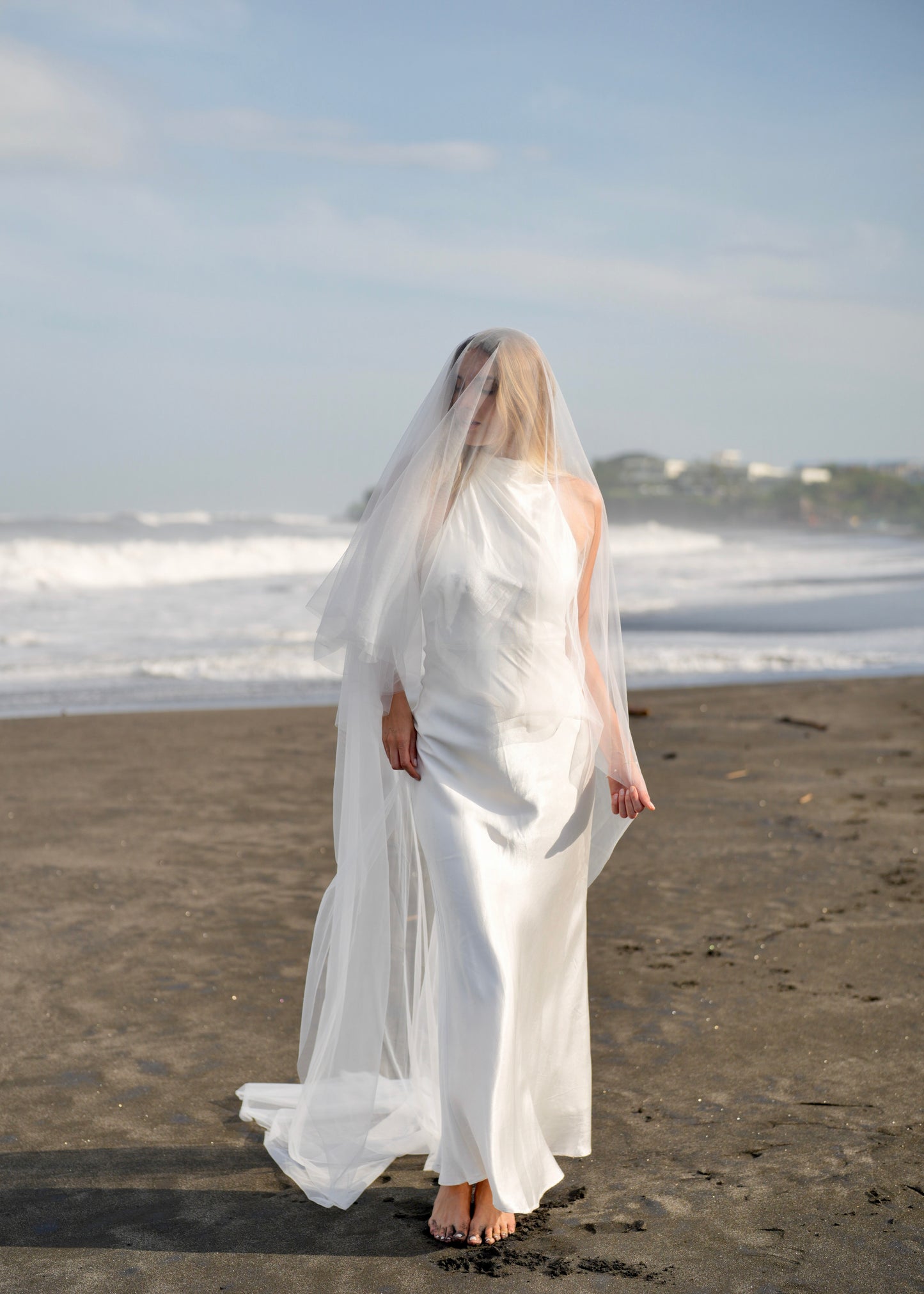 FOR MEG, ILLUSION TULLE, SIMPLE PLAIN CLASSIC VEIL, CATHEDRAL LENGTH, TWO TIER