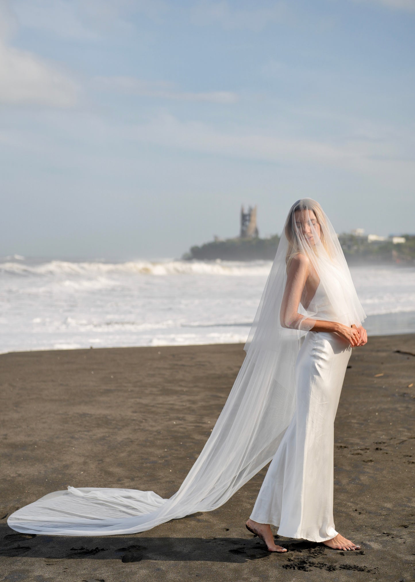 FOR MEG, ILLUSION TULLE, SIMPLE PLAIN CLASSIC VEIL, CATHEDRAL LENGTH, TWO TIER