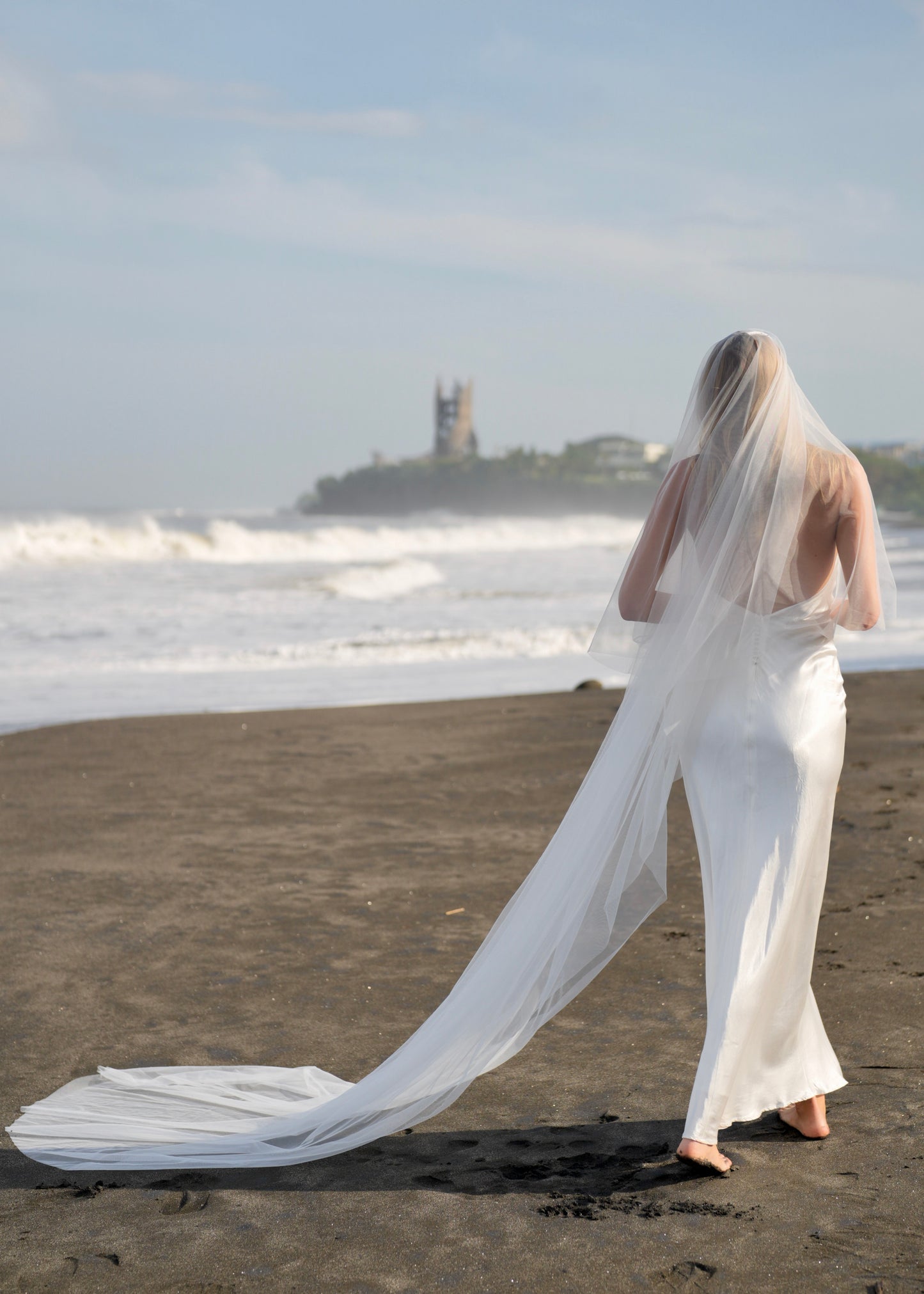 FOR MEG, ILLUSION TULLE, SIMPLE PLAIN CLASSIC VEIL, CATHEDRAL LENGTH, TWO TIER