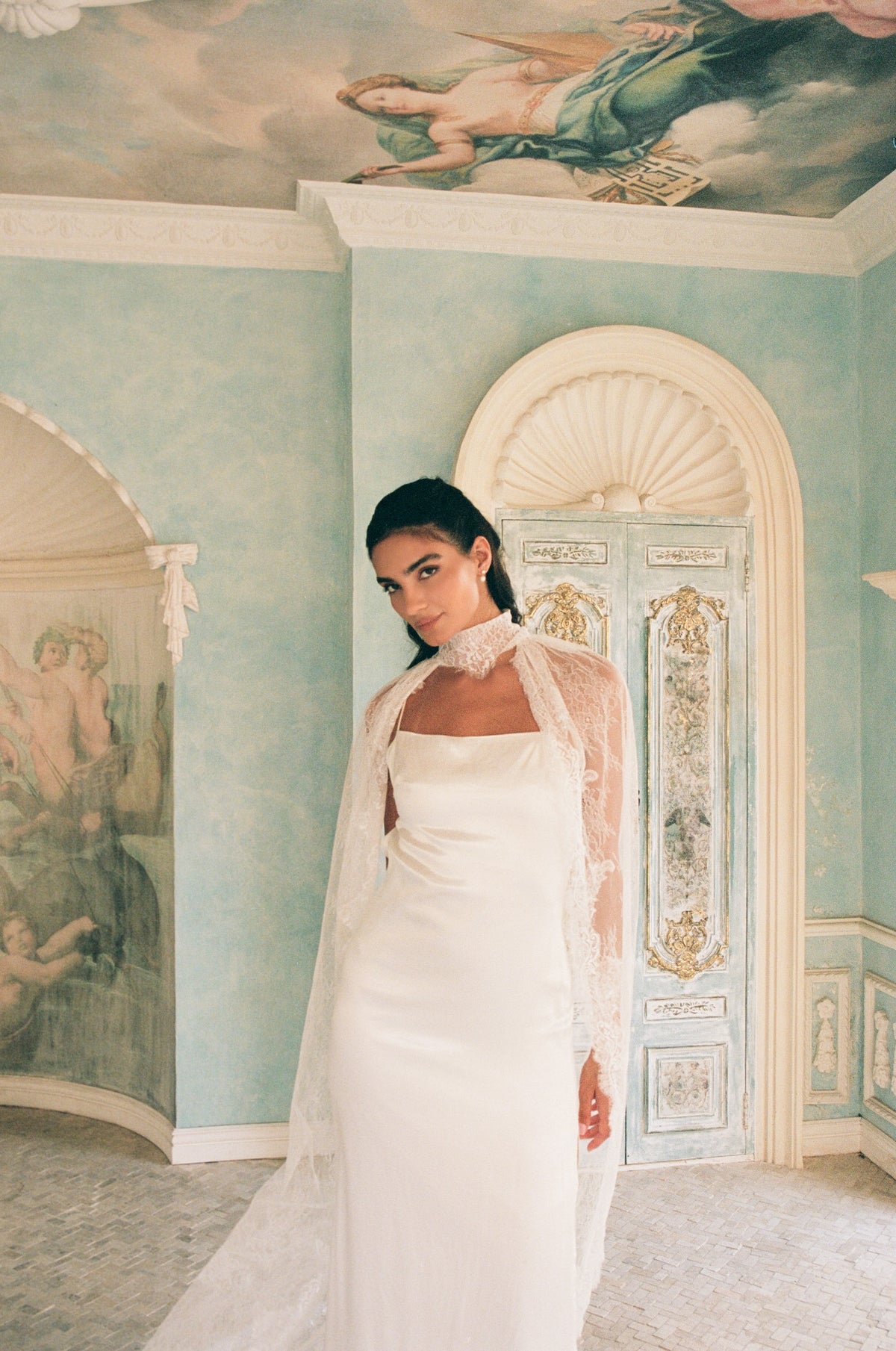 Chantilly Lace Choker with All Over Lace Wings