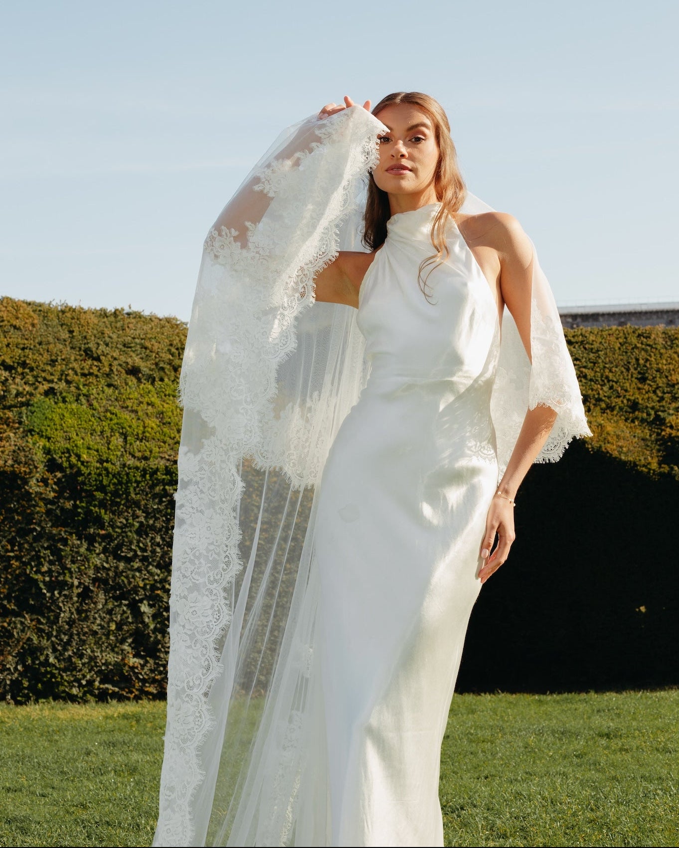 Royal Lace Veil, Two Tier, Cathedral Length
