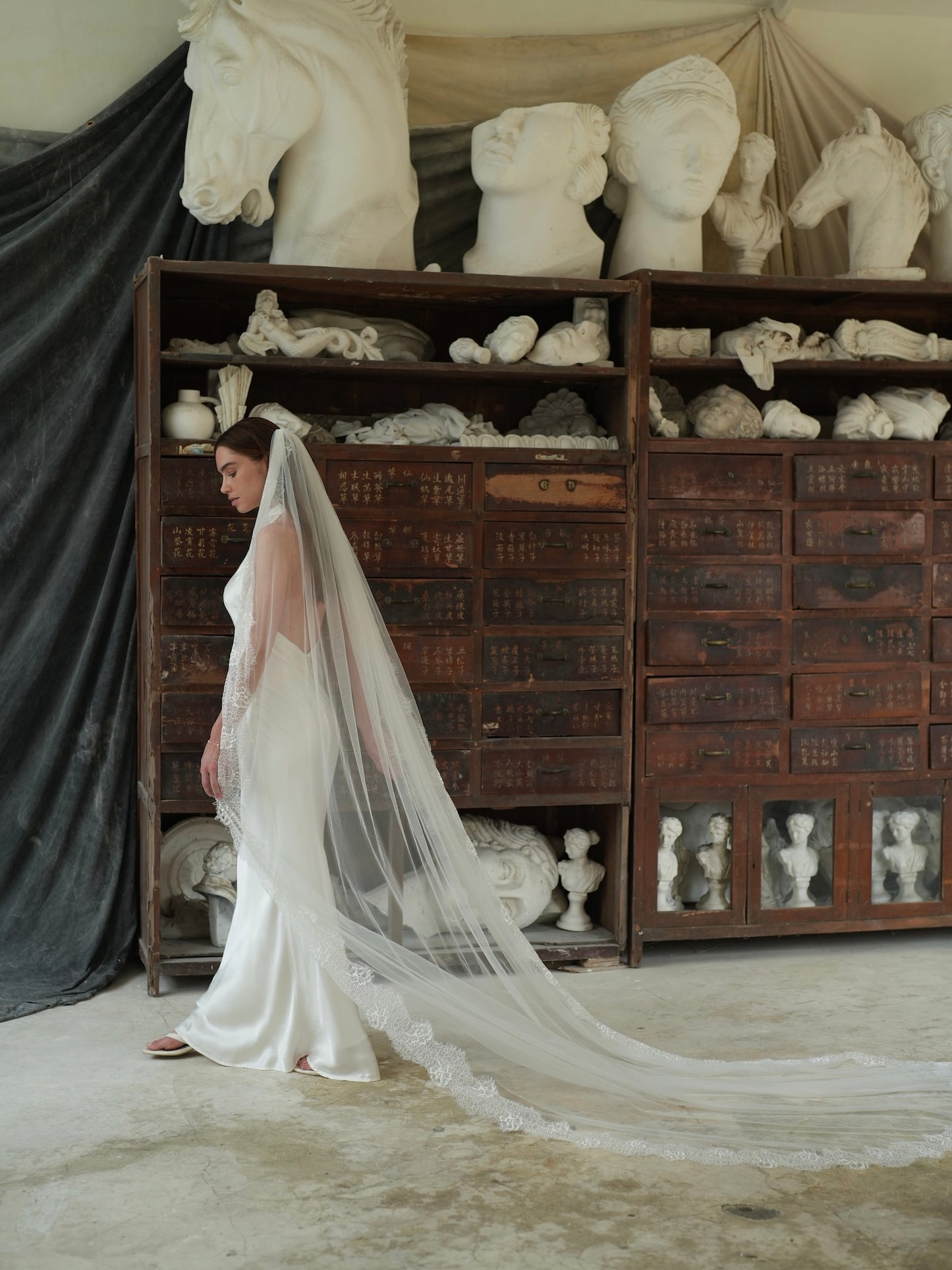 Lace Veil, Single Tier, Cathedral Length