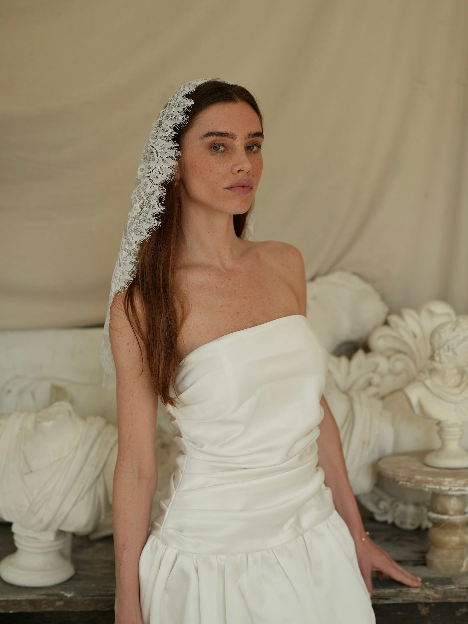 short dress long veil 25 Chic Short Wedding Veils to Rock at the Altar