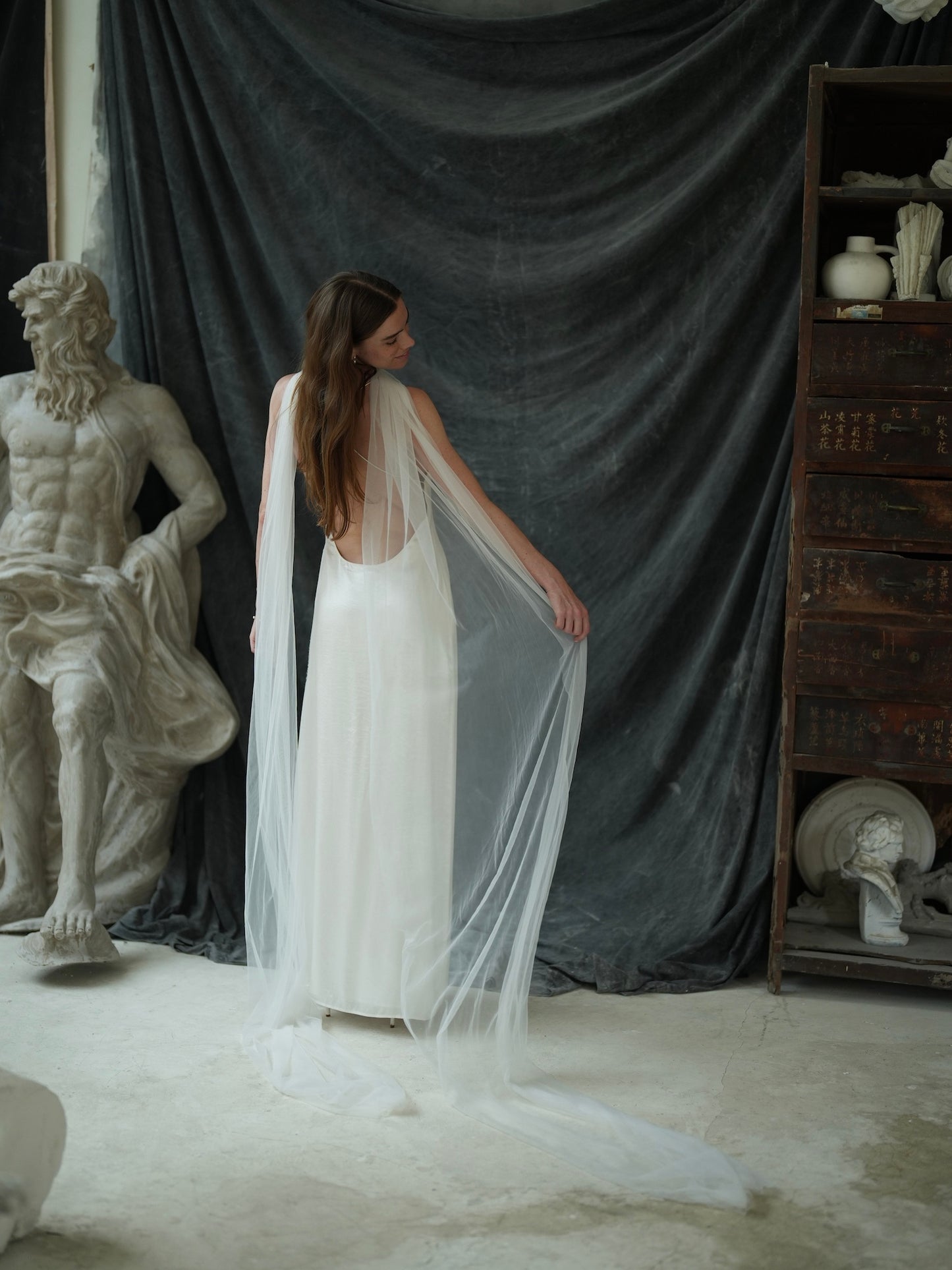 Bridal Tulle Neck Scarf