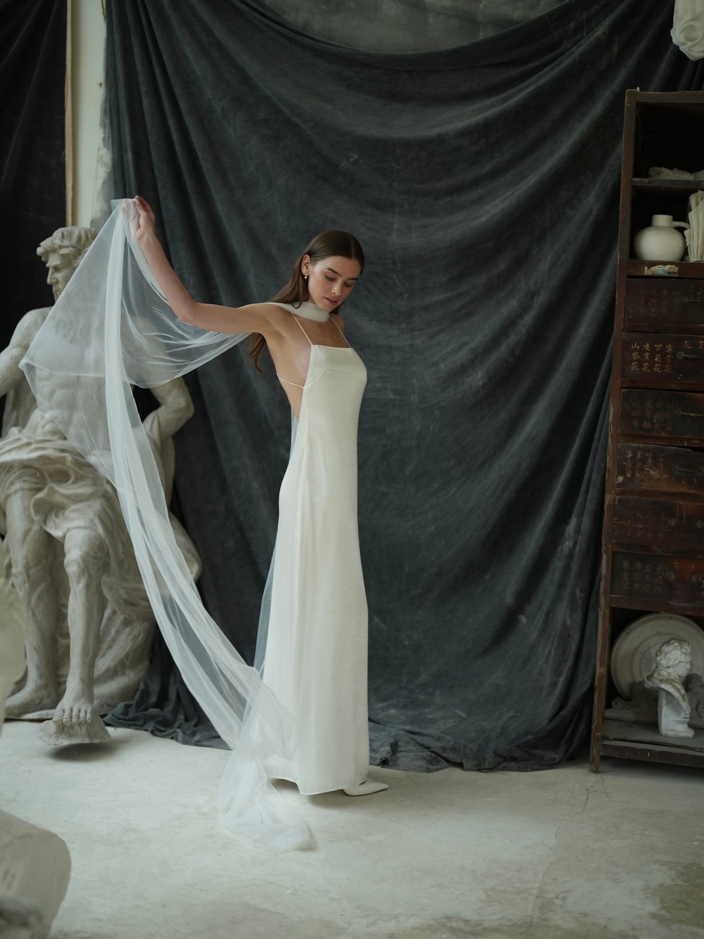 Bridal Tulle Neck Scarf