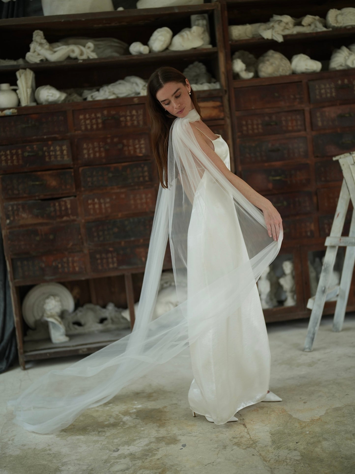 Bridal Tulle Neck Scarf