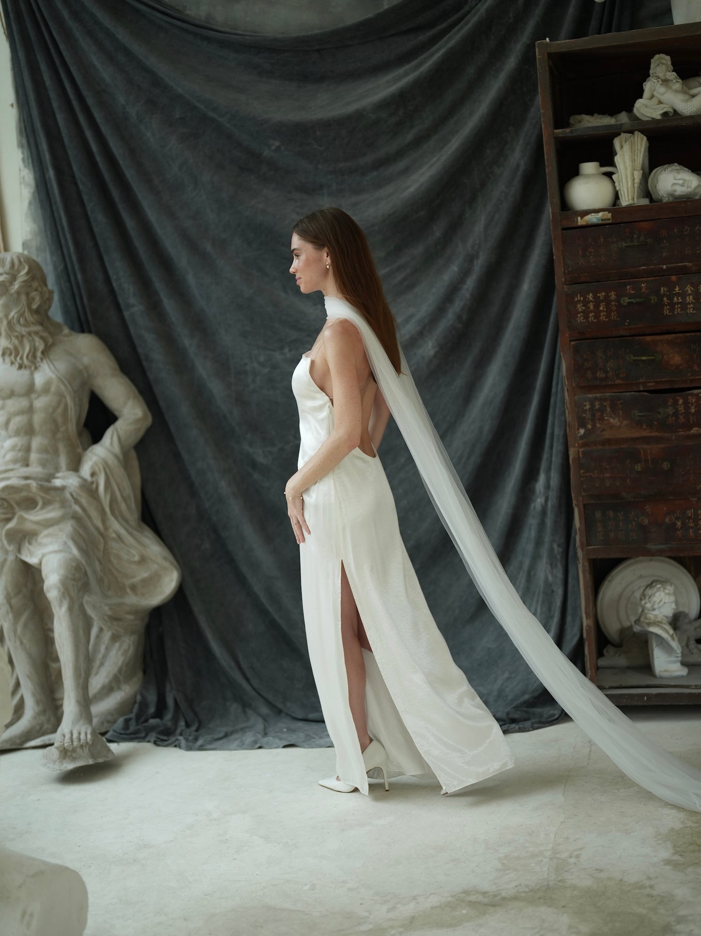 Bridal Tulle Neck Scarf