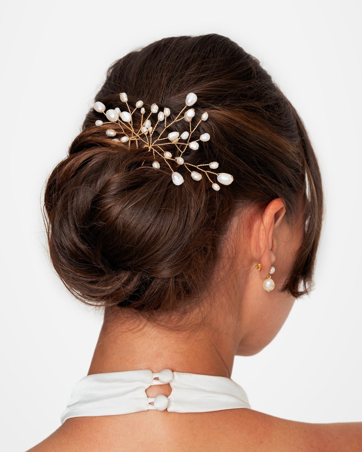 Baby's-Breath Pearl Hairpins, Set of 3
