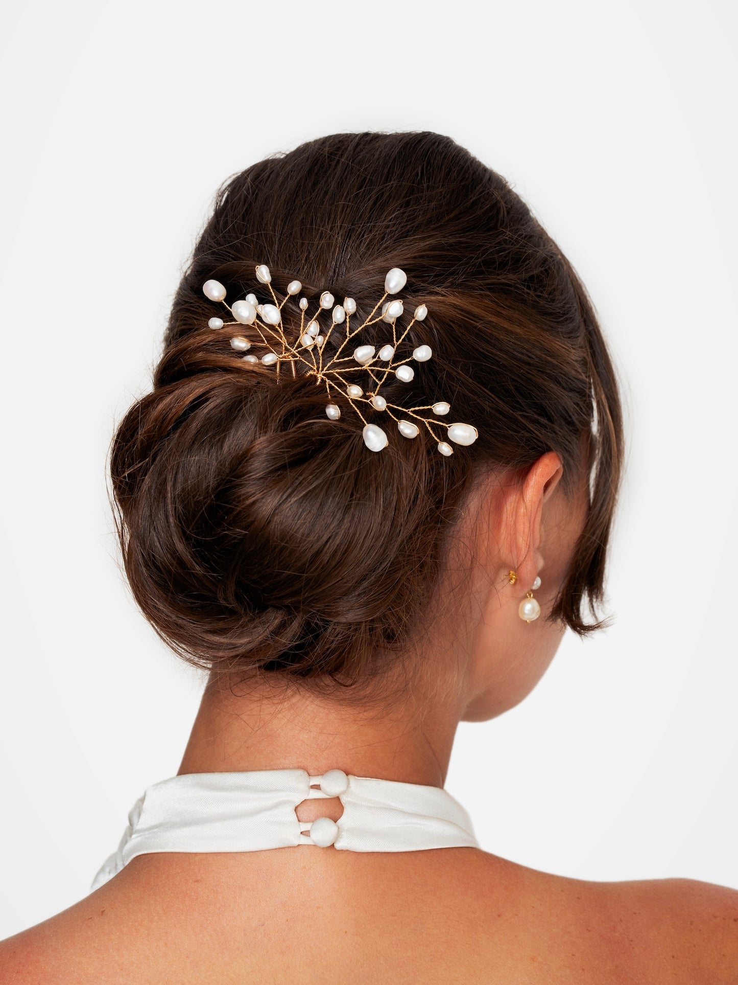 Baby's-Breath Pearl Hairpins, Set of 3
