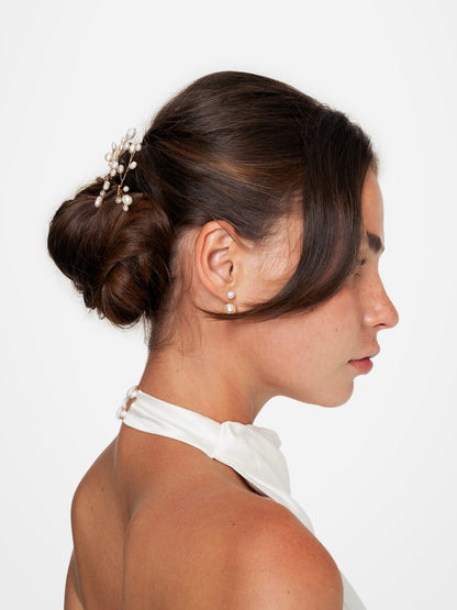 Baby's-Breath Pearl Hairpins, Set of 3