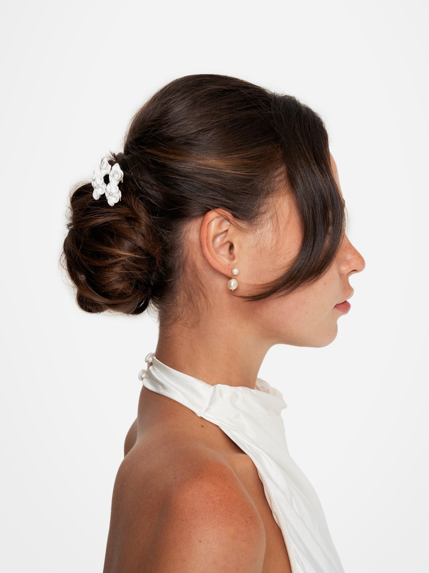 Bridal Ceramic Flower Hairpins, Set of 5