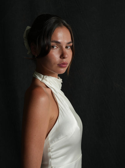 BRIDAL MULBERRY SILK SCRUNCHIE