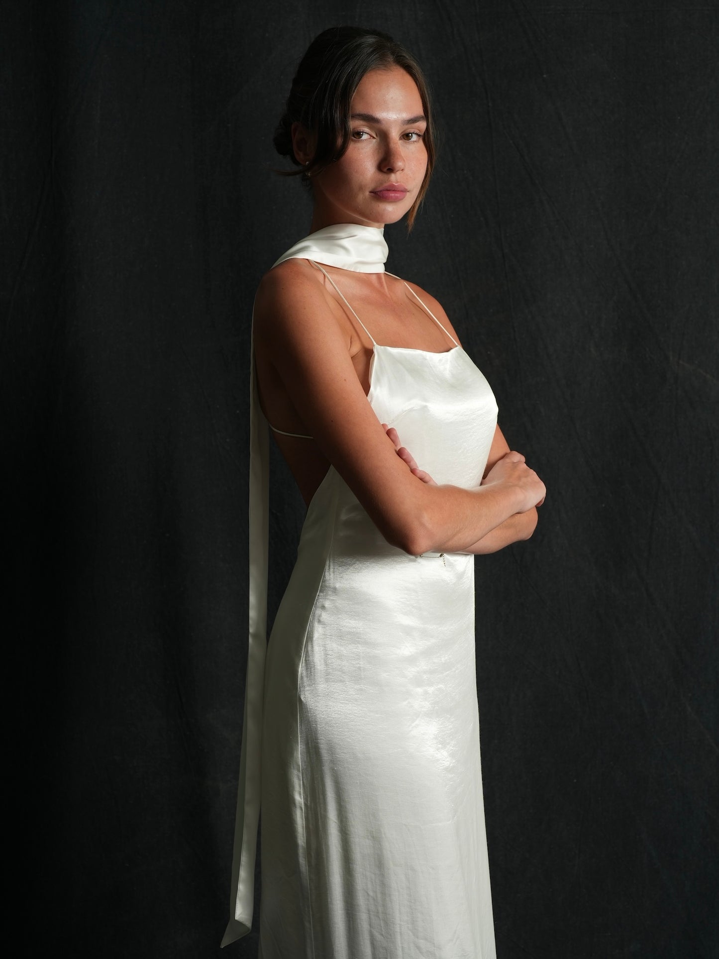 Mulberry Silk Fingertip Bridal Neck Scarf