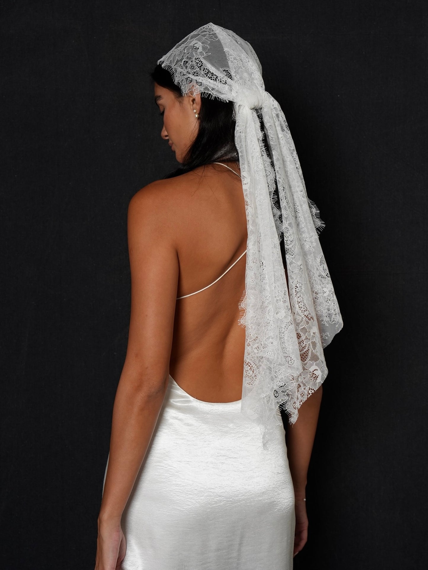 Bridal Lace Headscarf & Neck Scarf