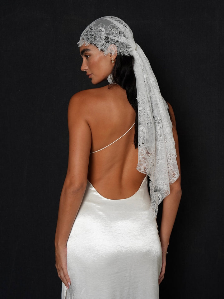 Bridal Lace Headscarf & Neck Scarf