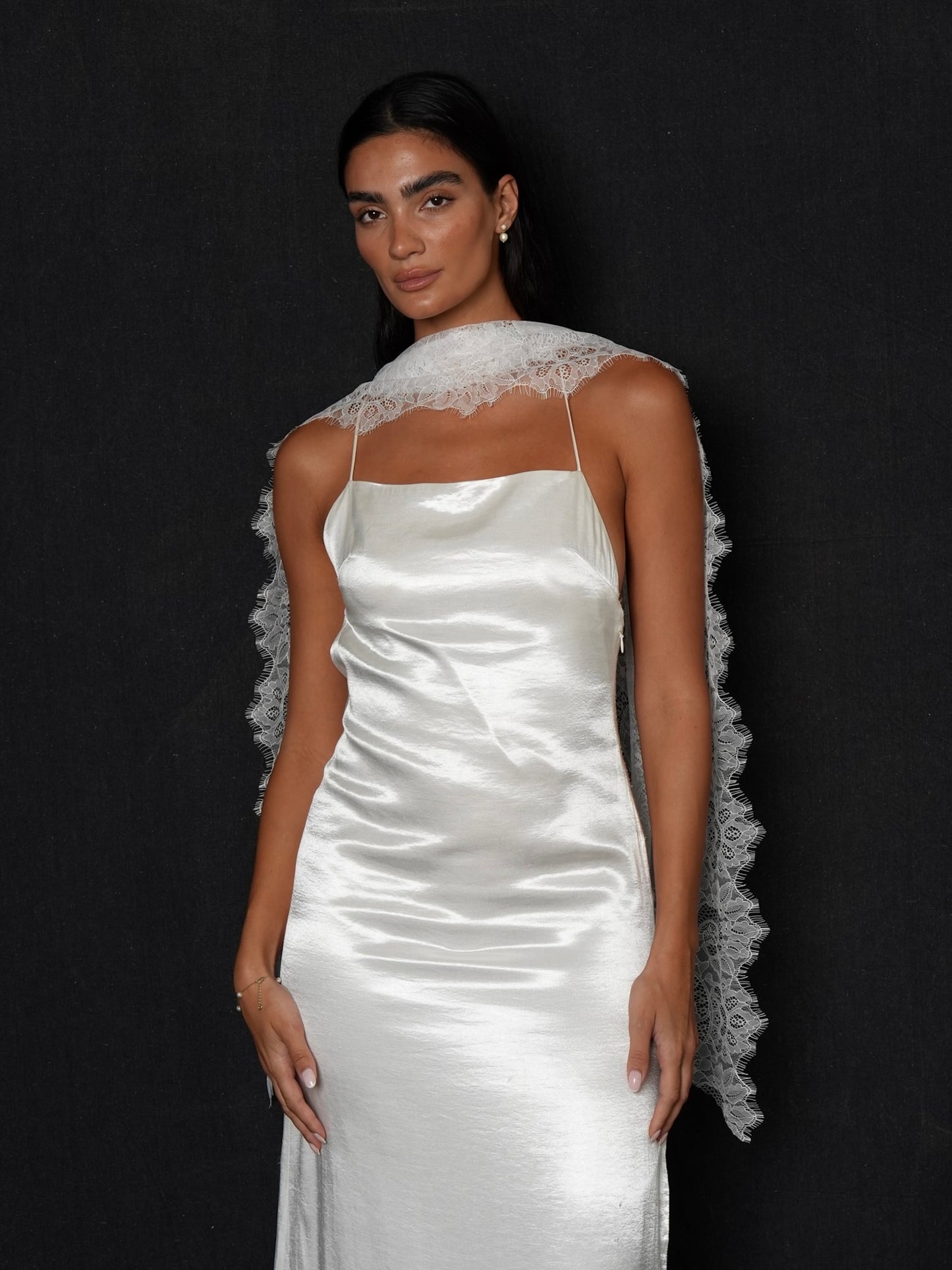 Bridal Lace Headscarf & Neck Scarf