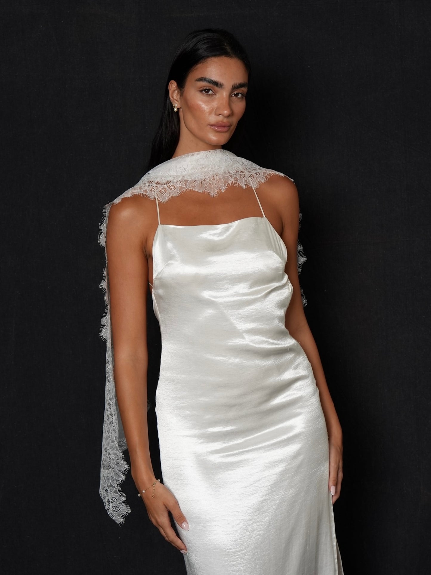 Bridal Lace Headscarf & Neck Scarf