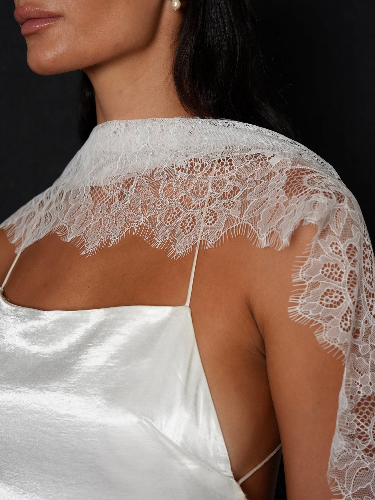 Bridal Lace Headscarf & Neck Scarf