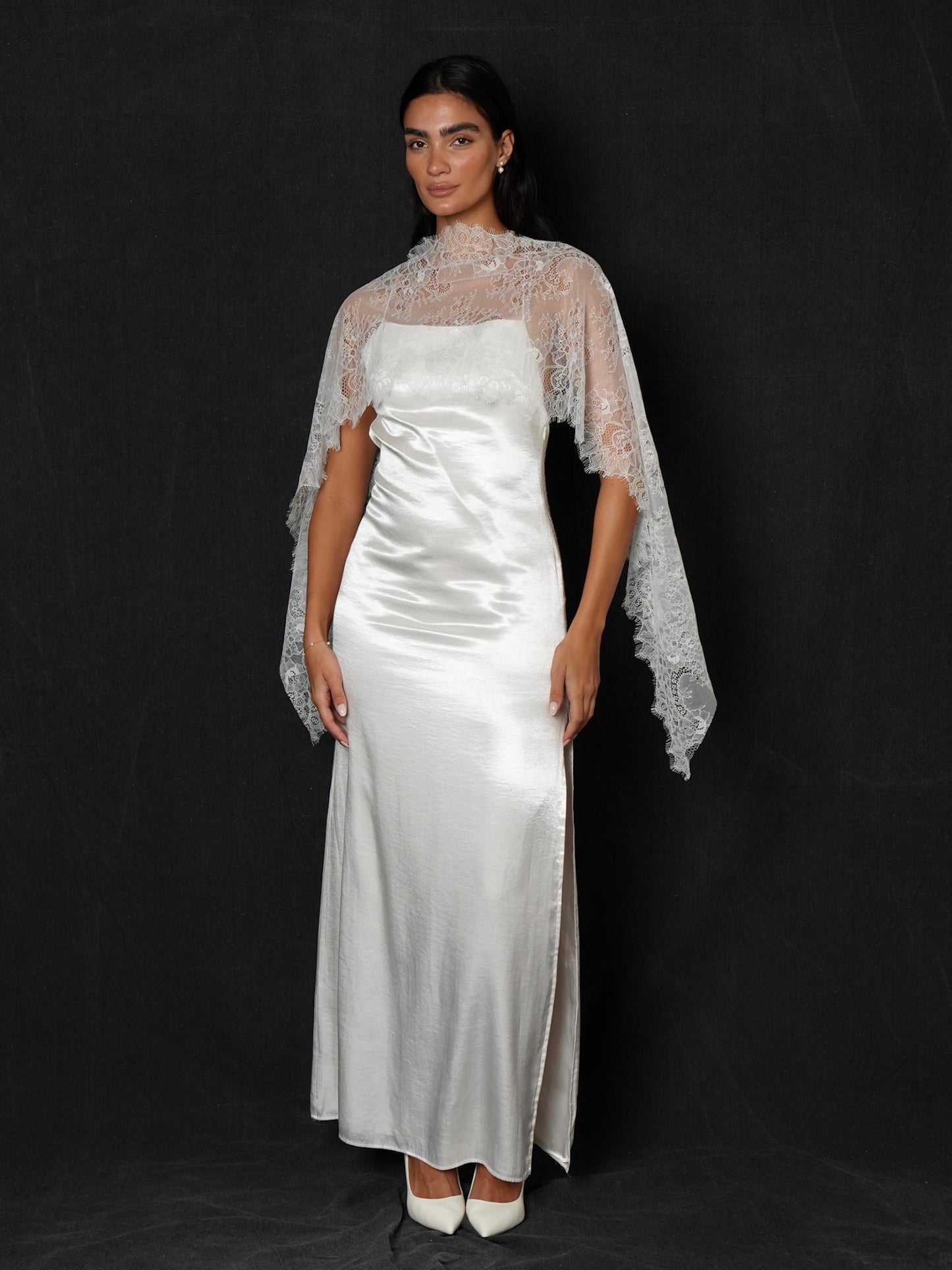 Bridal Lace Headscarf & Neck Scarf