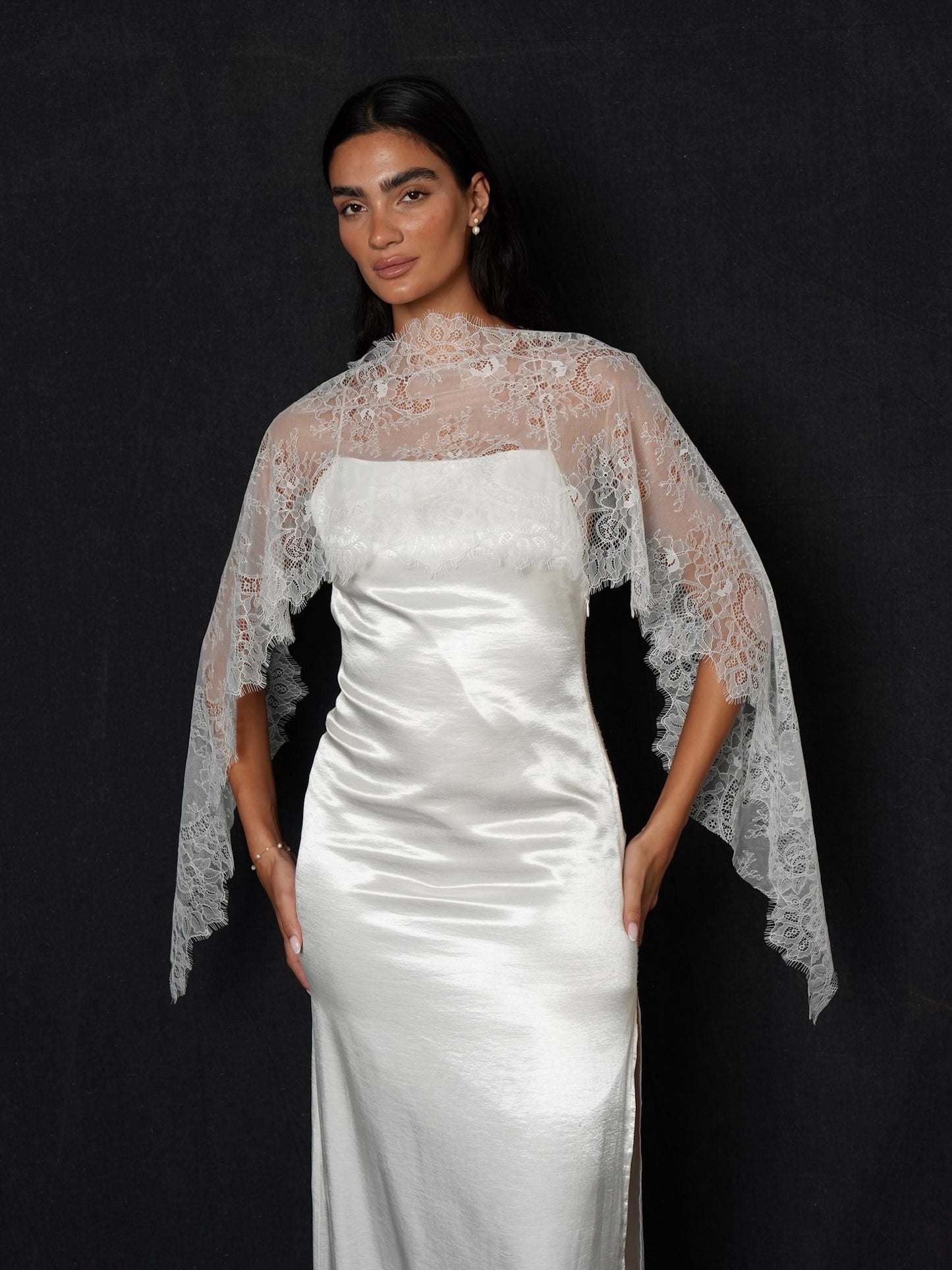 Bridal Lace Headscarf & Neck Scarf