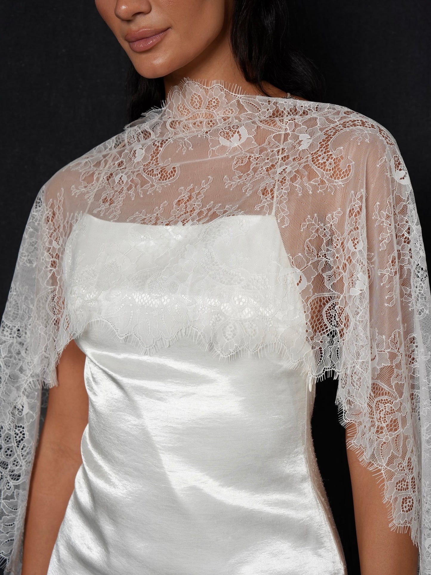 Bridal Lace Headscarf & Neck Scarf