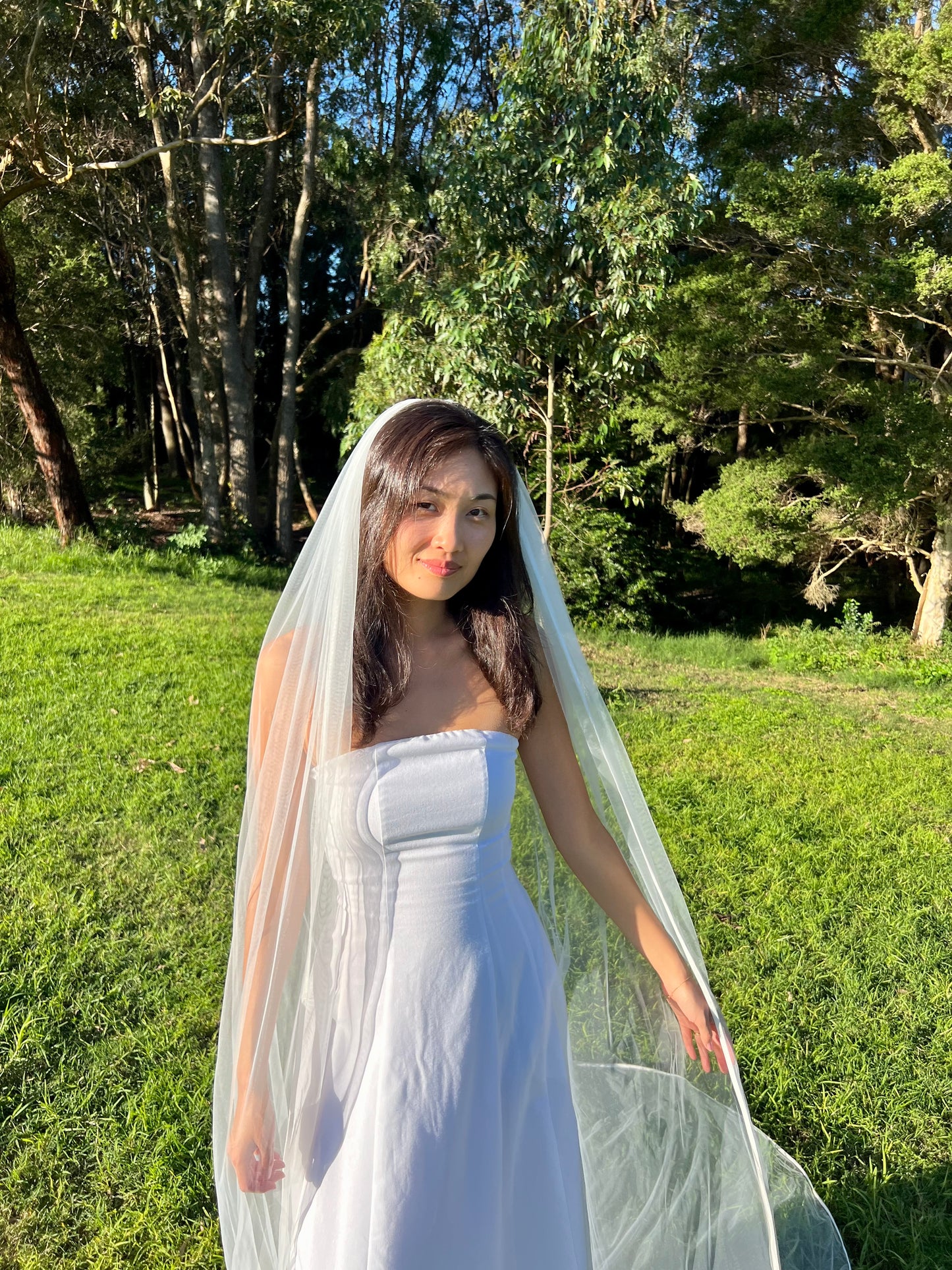 SATIN EDGE VEIL, SINGLE TIER, CATHEDRAL LENGTH