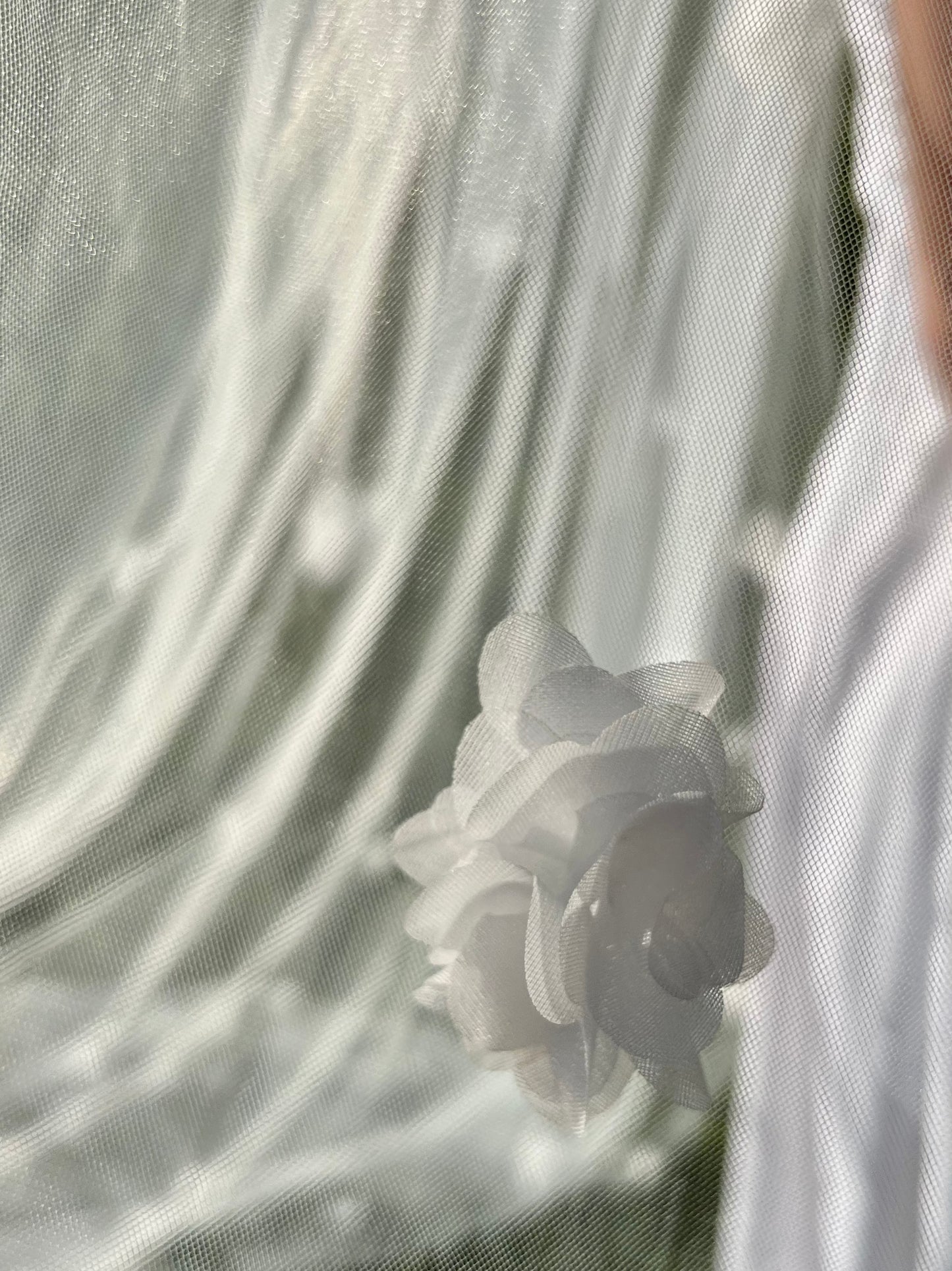 3D FLOWER VEIL, SINGLE TIER, CATHEDRAL LENGTH