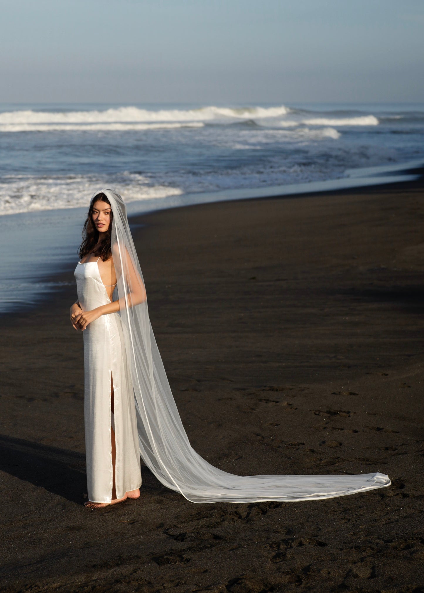 SATIN EDGE VEIL, SINGLE TIER, CATHEDRAL LENGTH