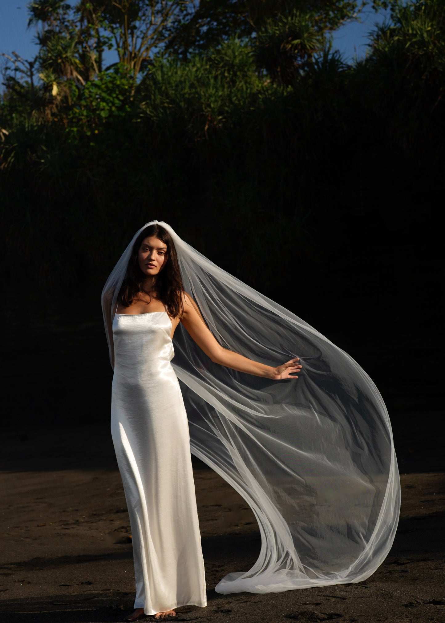 SIMPLE PLAIN CLASSIC VEIL, CATHEDRAL LENGTH, SINGLE TIER