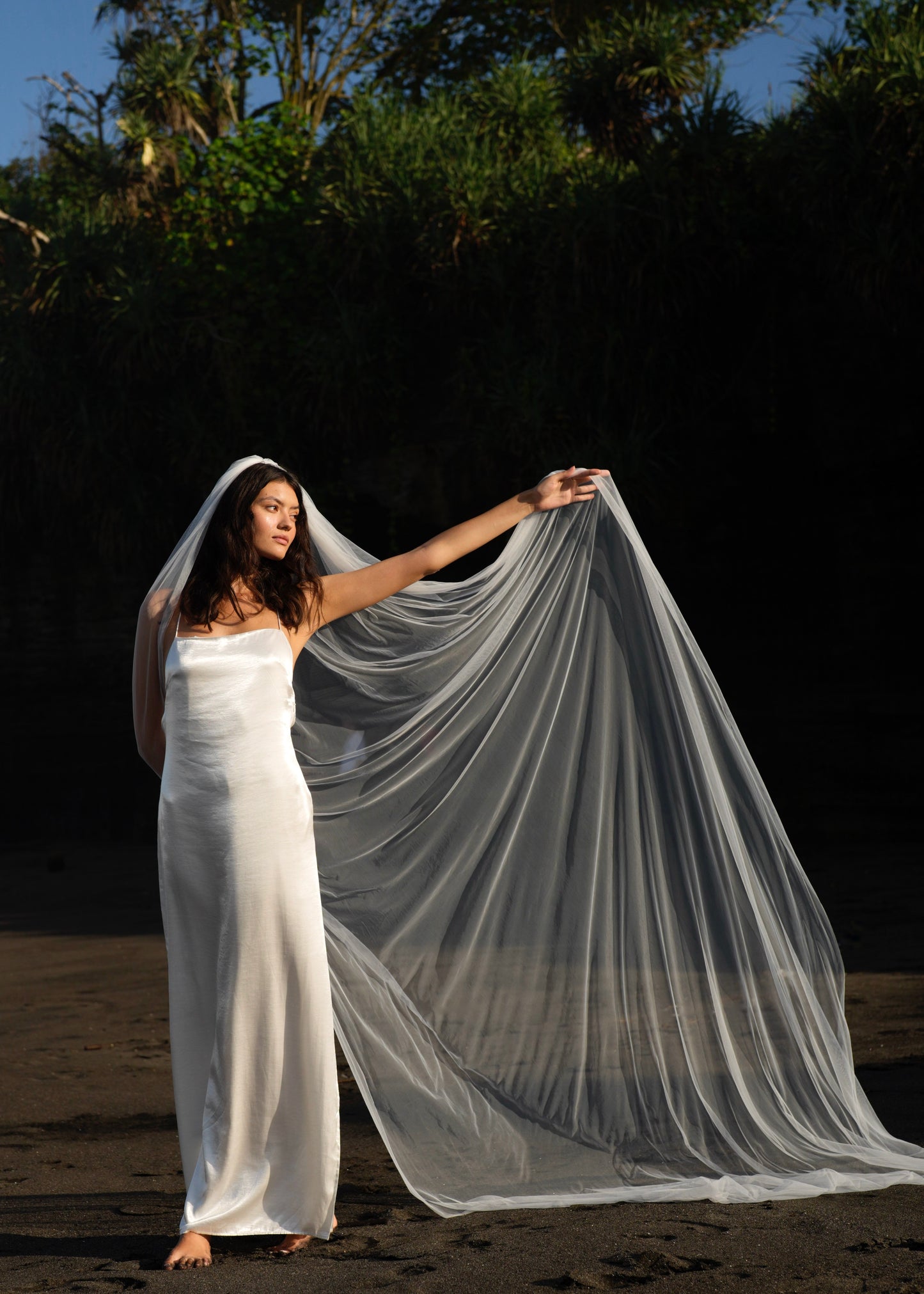 SIMPLE PLAIN CLASSIC VEIL, CATHEDRAL LENGTH, SINGLE TIER