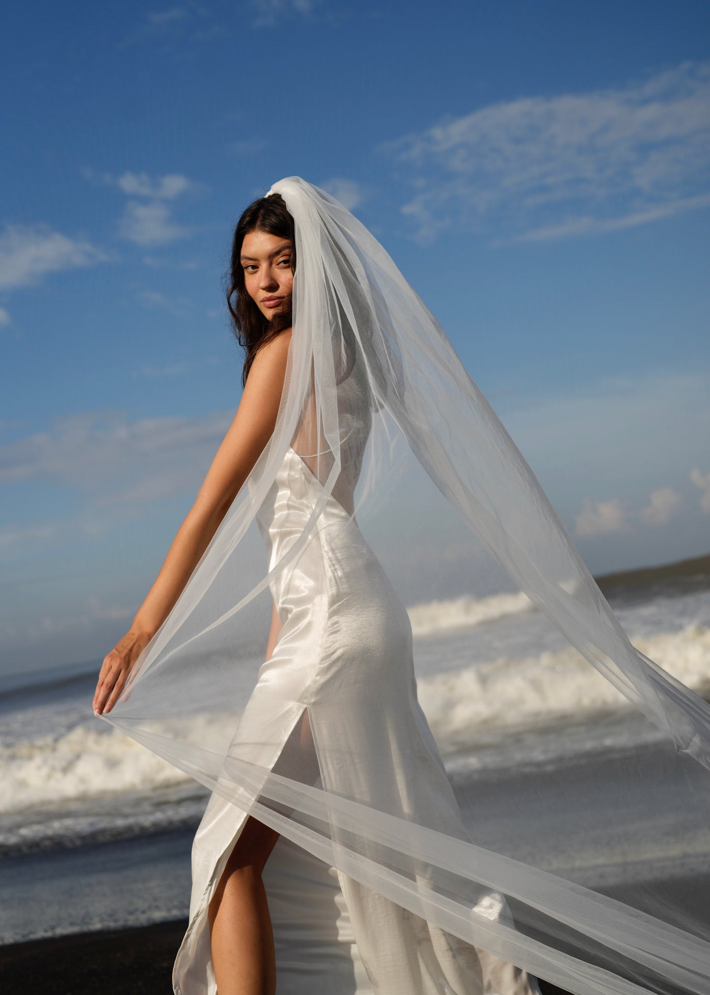 SIMPLE PLAIN CLASSIC VEIL, CATHEDRAL LENGTH, SINGLE TIER