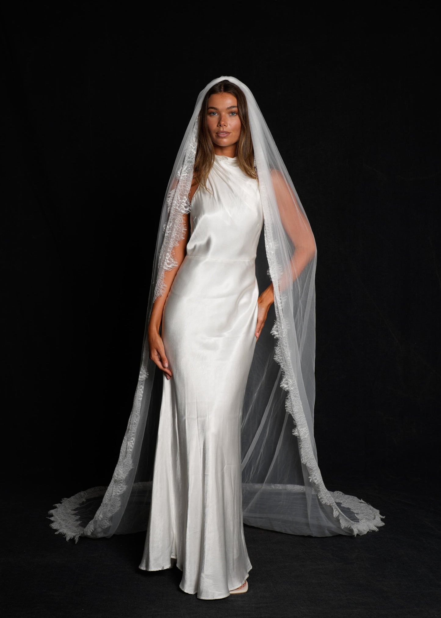 LACE VEIL, SINGLE TIER, CATHEDRAL LENGTH