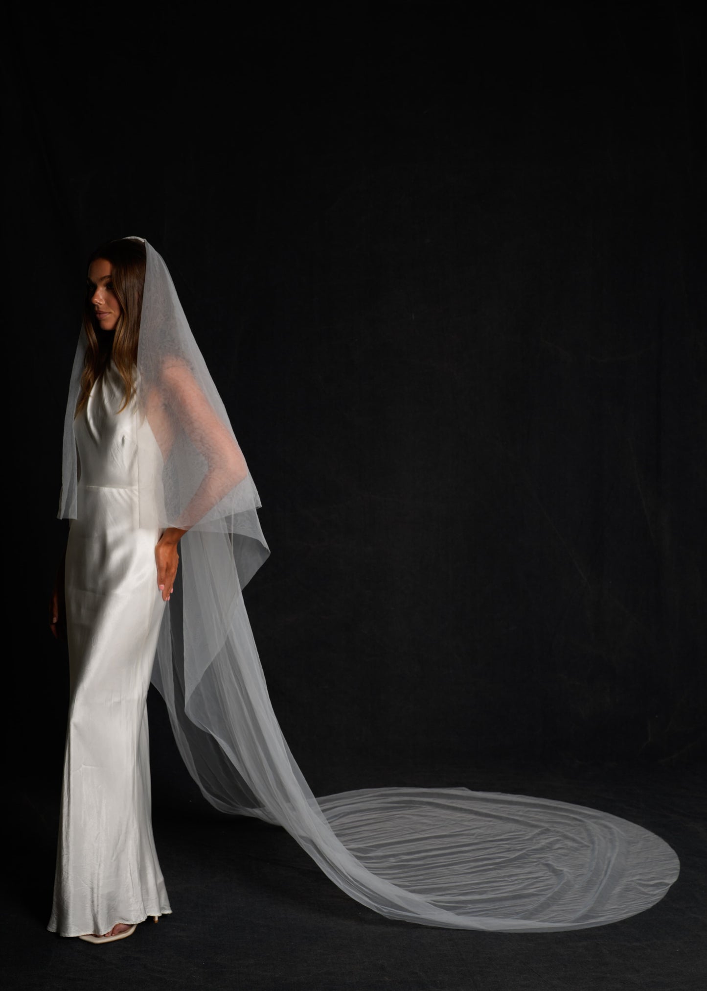 SIMPLE PLAIN CLASSIC VEIL, CATHEDRAL LENGTH, TWO TIER