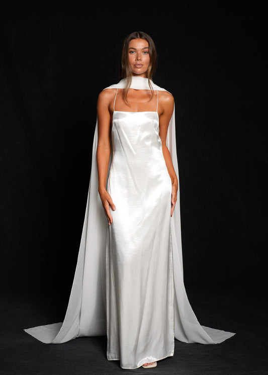 BRIDAL CHIFFON NECK SCARF