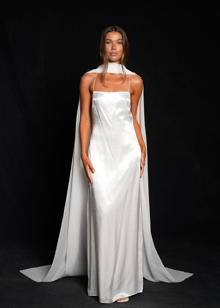Bridal Chiffon Neck Scarf