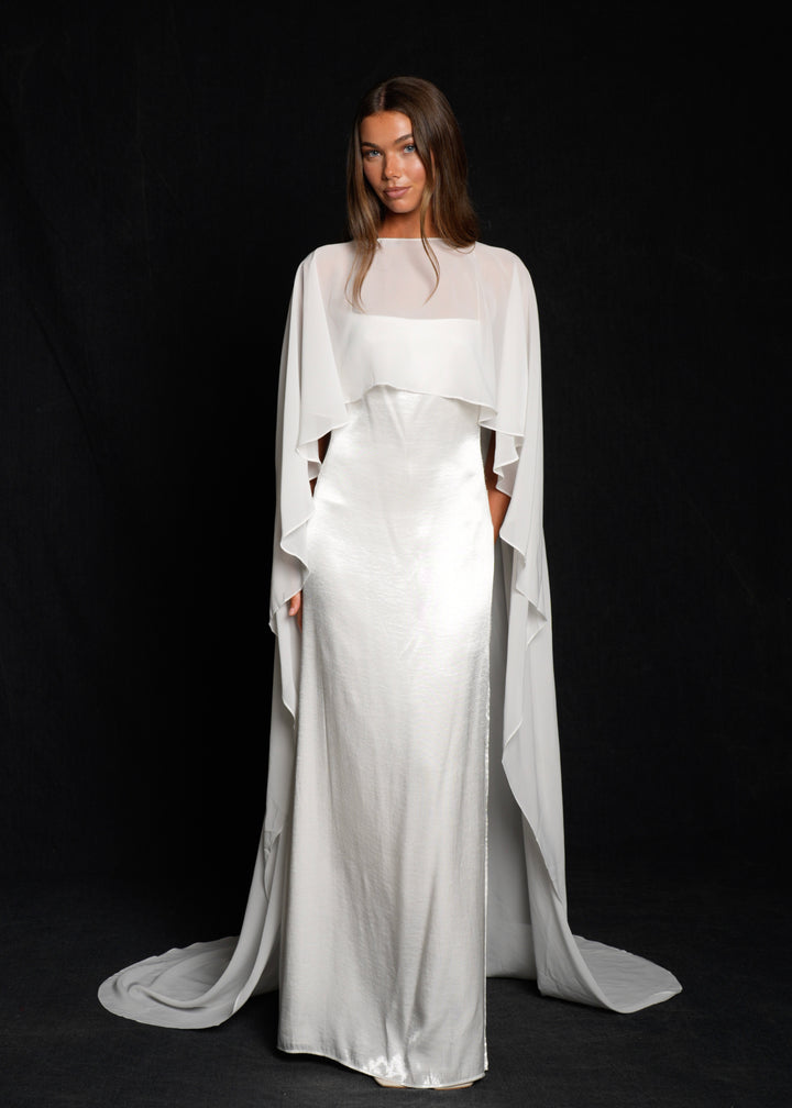 Bridal Chiffon Cape