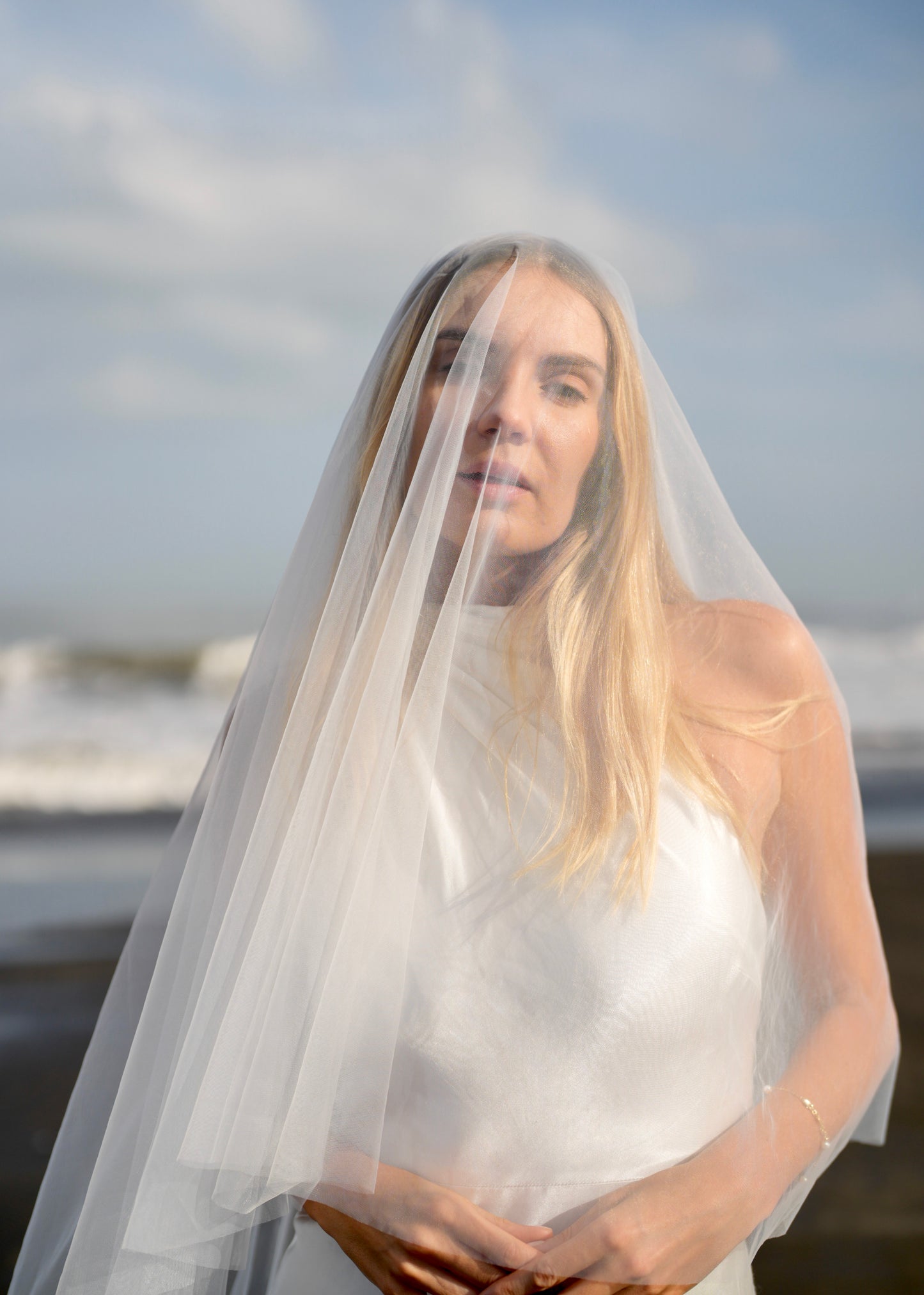 SIMPLE PLAIN CLASSIC VEIL, CATHEDRAL LENGTH, TWO TIER