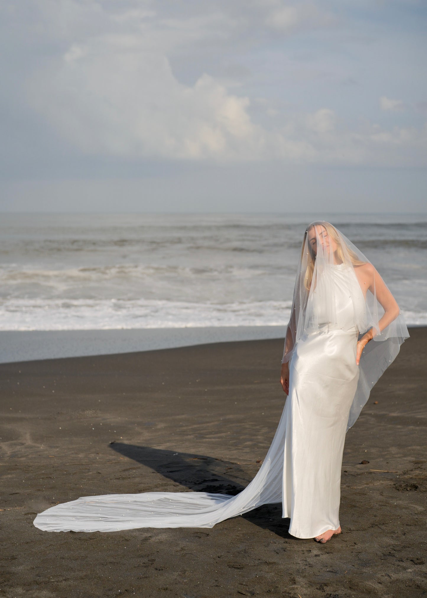 PEARL VEIL, TWO TIER, CATHEDRAL LENGTH