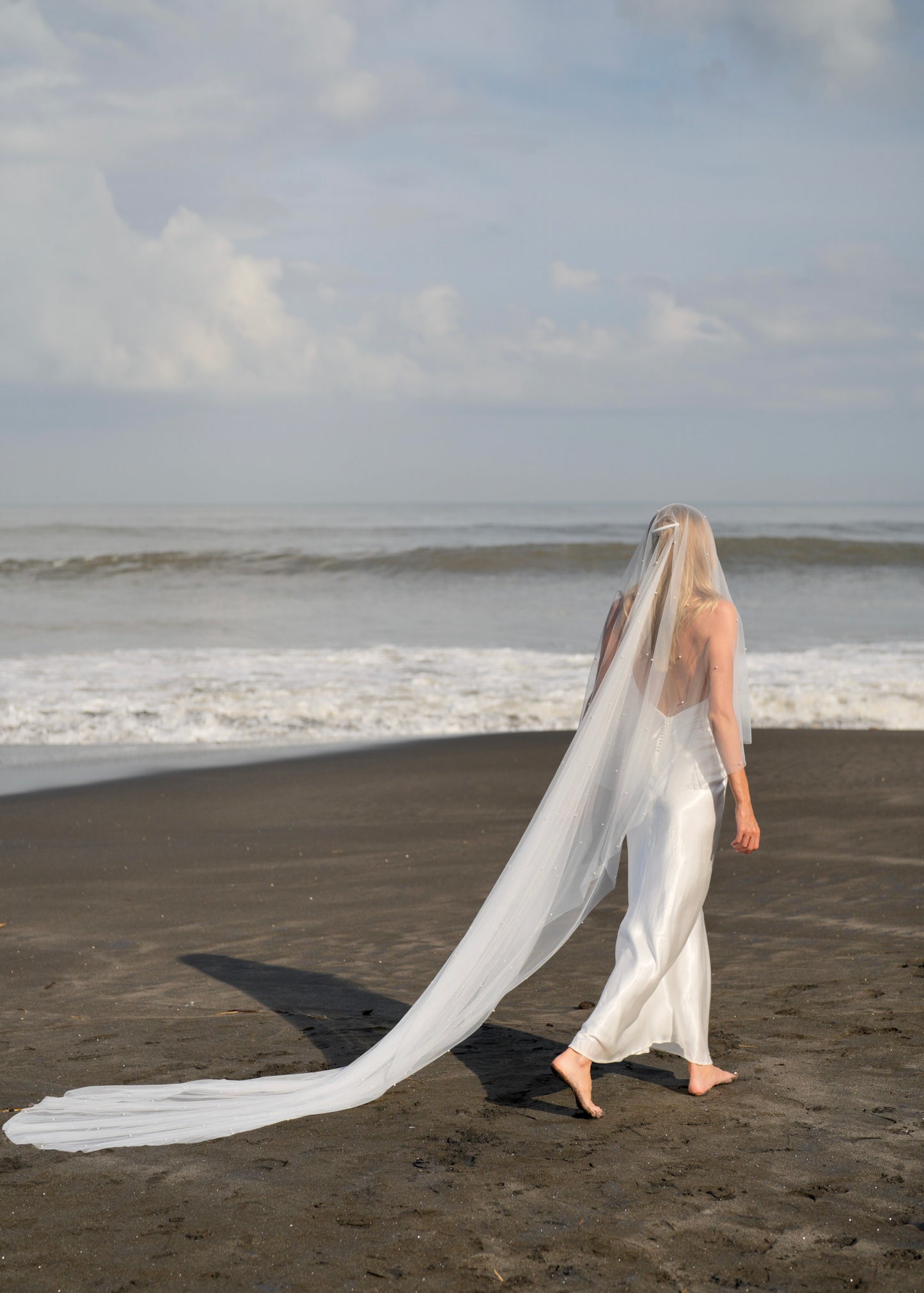 PEARL VEIL, TWO TIER, CATHEDRAL LENGTH