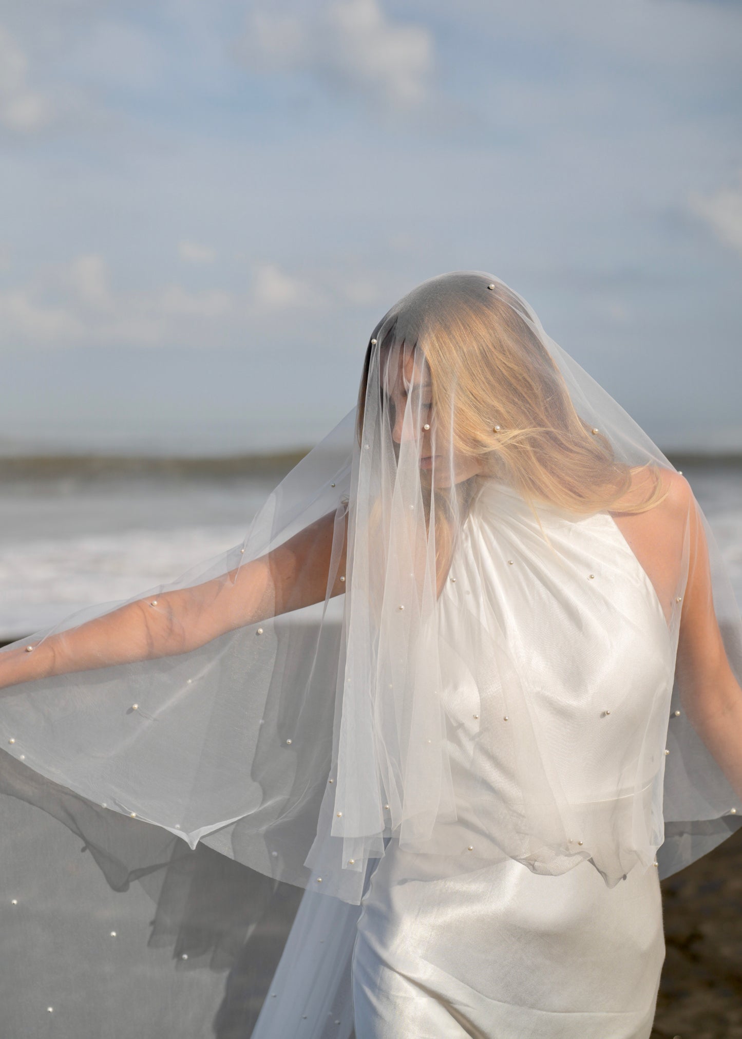 PEARL VEIL, TWO TIER, CATHEDRAL LENGTH