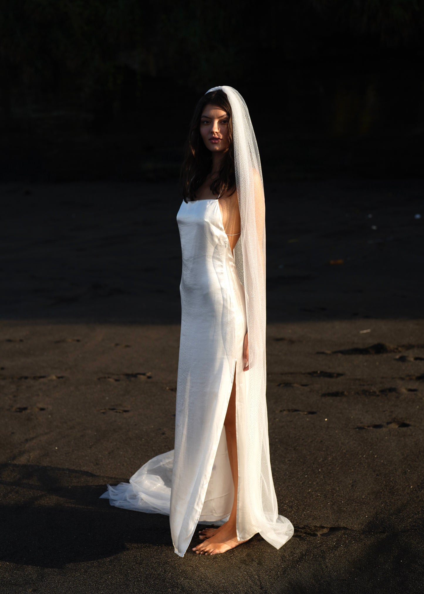 GLITTER VEIL, CATHEDRAL LENGTH, SINGLE TIER