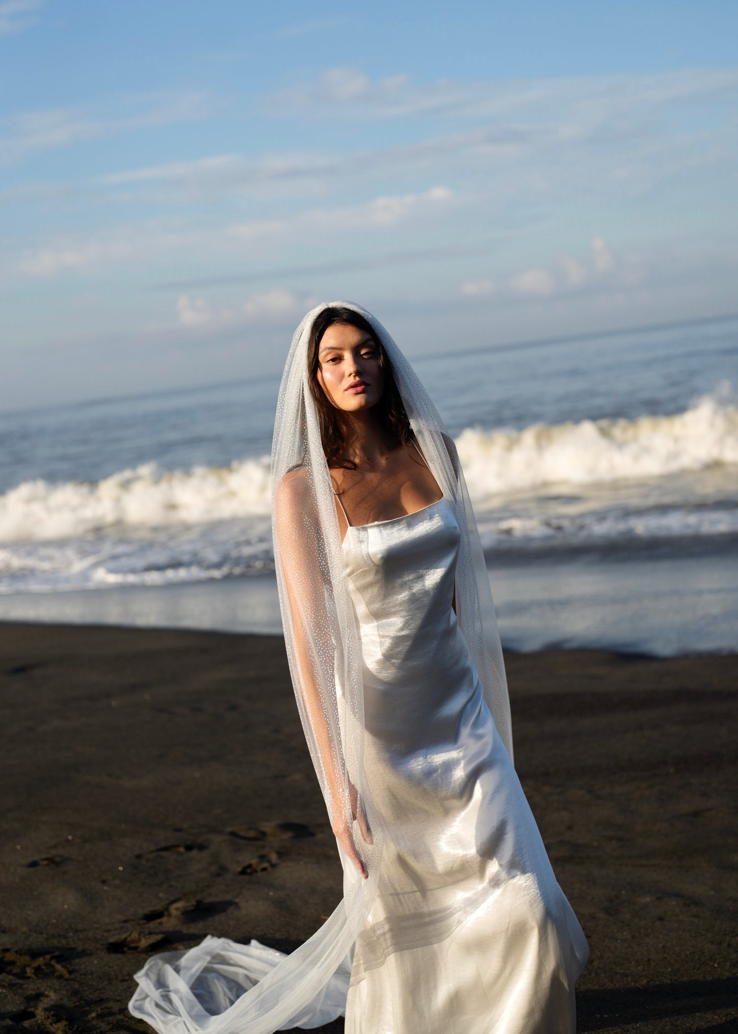 GLITTER VEIL, CATHEDRAL LENGTH, SINGLE TIER