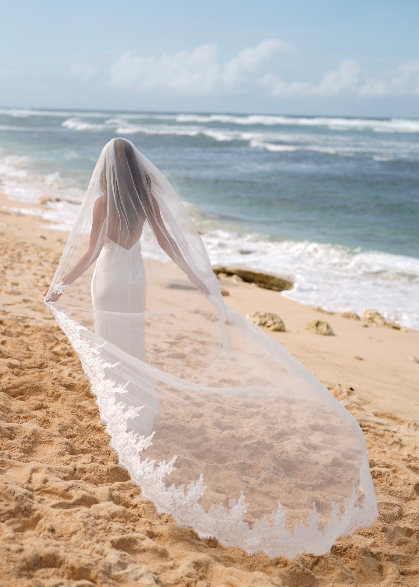 ROYAL LACE VEIL, SINGLE TIER, CATHEDRAL LENGTH