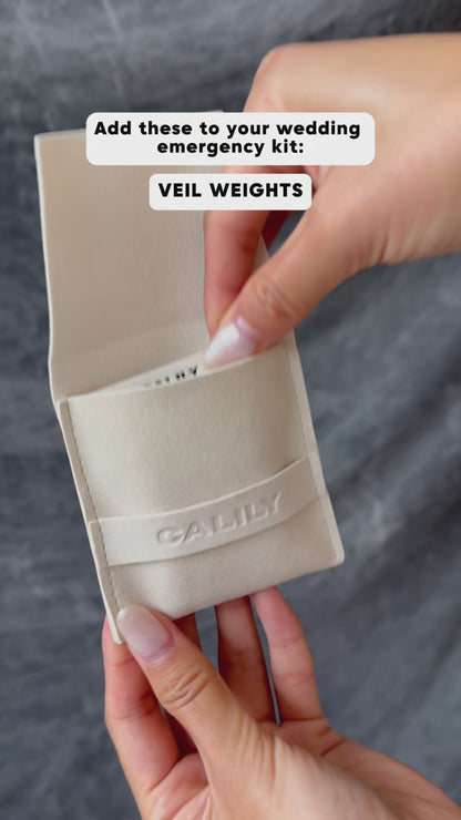 Bridal Pearl Veil Weights (Set of 16)